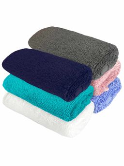 Heelium - Bamboo Face Towel - Soft, Absorbent & Odour Free Set of 6 (S)