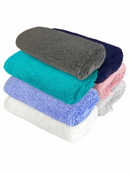 Heelium - Bamboo Face Towel - Soft, Absorbent & Odour Free Set of 7 (S)