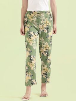 Go Colors - Lounge Pants Full Length for Women Green