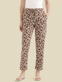 Go Colors - Lounge Pants Full Length for Women Brown