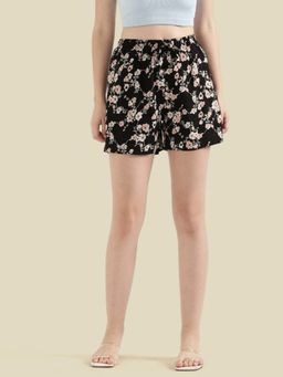 Go Colors - Lounge Shorts Above Knee for Women Black