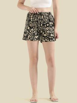 Go Colors - Lounge Shorts Above Knee for Women Black