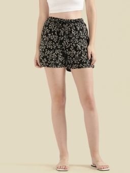 Go Colors - Lounge Shorts Above Knee for Women Black