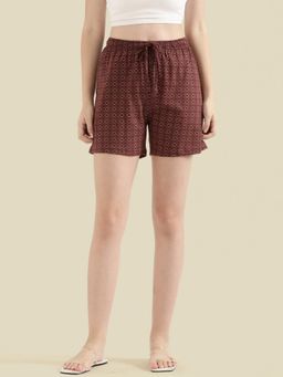 Go Colors - Lounge Shorts Above Knee for Women Brown