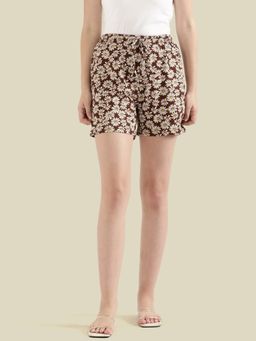 Go Colors - Lounge Shorts Above Knee for Women Brown
