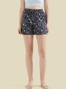 Go Colors - Lounge Shorts Above Knee for Women Navy Blue