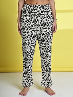 TAG 7 - Black and White Printed Lounge Pant