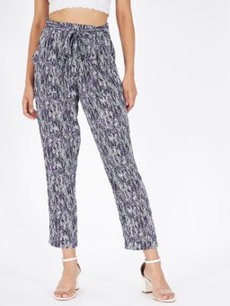 Kibo - Black Polyester Trousers