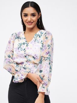 Kibo - White Polyester Top