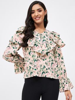 Kibo - Pink Polyester Top