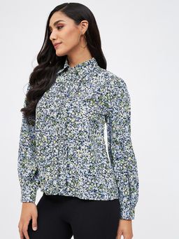 Kibo - Blue Polyester Top
