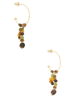 Casa Clara - Daisy Women's Beaded Gold-Tone Drop Earrings Multi-Color
