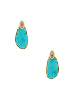 Ettika - Majestic Women's Faux Turquoise Stone Drop Earrings Turquoise