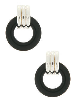 Heaven Mayhem - Luma Knot Women's PVD-Plated Stainless Steel Drop Earrings Silver
