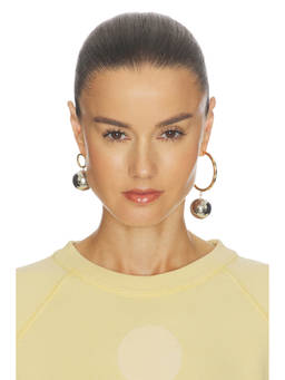 Isabel Marant - Women's Asymmetric Lightweight Hoop Earrings Gold & Silver