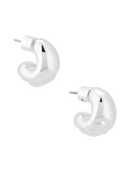 Jenny Bird - Small Nelle Women's Lightweight Statement Hoop Earrings Silver