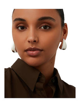 Jenny Bird - Women's Lightweight Statement Puff Stud Earrings Silver