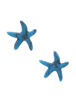Lele Sadoughi - Women's Gold-Plated Faux Turquoise Starfish Stud Earrings Turquoise