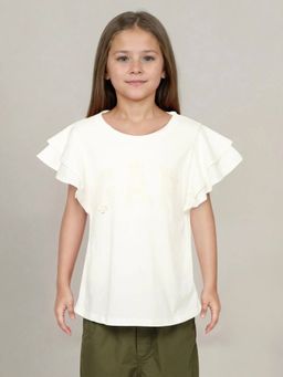 GAP - Girls White Embroidered Top