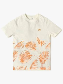 GAP - Boy Orange Printed T-Shirt