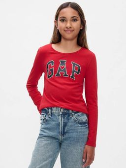 GAP - Girls Red Typography T-Shirt