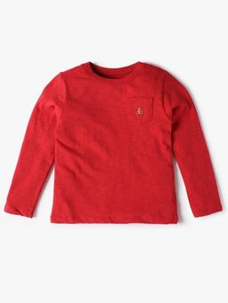 GAP - Boys Red Solid T-Shirt