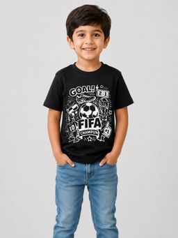 Shopbloom - Fifa-Inspired Football Print T-Shirt