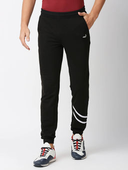 FITZ - French Terry Solid Slim Fit Joggers-Jet Black