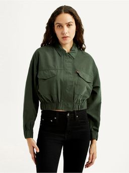 Levi's - Womens Solid Green Jacket