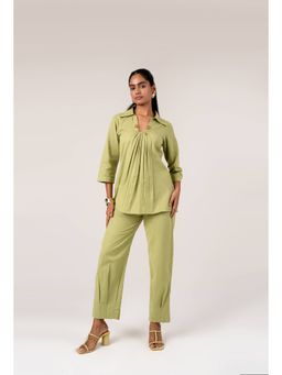 Seher Studio - Olive Lime Grove Co-Ord (Set of 2)
