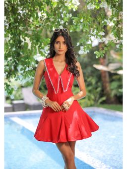 FORAM PATEL - Red Short Dress