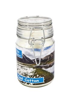 Premsons - Cool Cotton Luxury Scented Glass Jar Candle - 80 Hours Burn Time