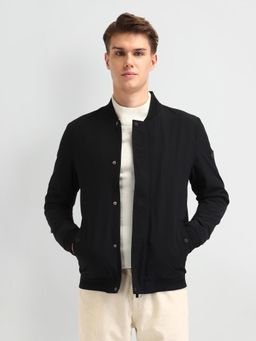 Arrow - Solid Black Full Sleeves Jacket