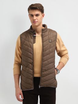 Arrow Sports - Mens Beige Solid Jacket