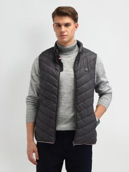Arrow Sports - Mens Grey Solid Jacket