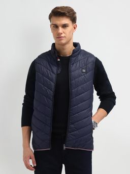 Arrow Sports - Mens Blue Solid Jacket