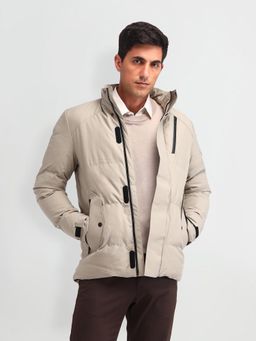 Arrow Sports - Mens Beige Solid Jacket