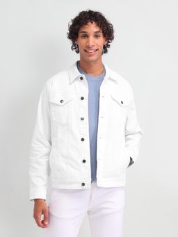 U.S. Polo Assn. Denim Co. - Solid White Full Sleeves Jacket