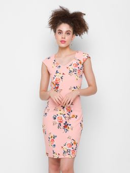Globus - Printed Peach Dress