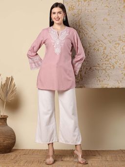 FASHOR - Pink Floral Kurti