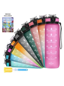 Solara - Motivational Water Bottle, Passion Pink- 1Liter