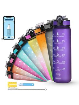Solara - Motivational Water Bottle, Purple Love-1Liter