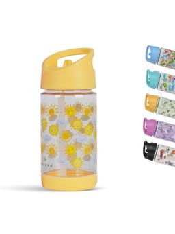 Solara - Kids Pattern Water Bottle, Sunny- 400 ML