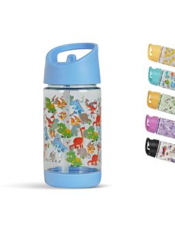 Solara - Kids Pattern Water Bottle, Dino- 400 ML