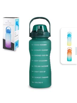 Solara - Motivational Water Bottle, Hunter Green- 2Liter