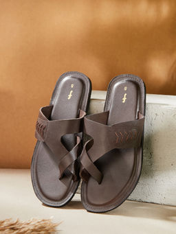 Fabindia - Men Brown Leather Sandals