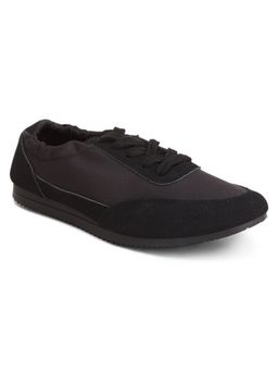 London Rag - Women Black Gathered Sneakers