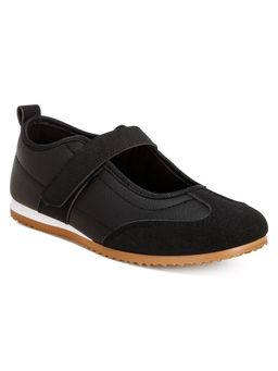 London Rag - Women Black Classic Velcro-Strap Sneakers