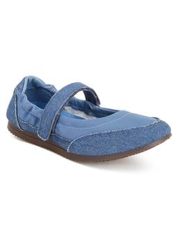 London Rag - Women Blue Flexible Velcro Strap Sneakers