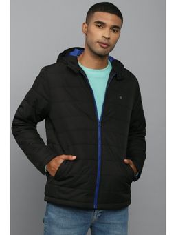 Allen Solly - Men Black Solid Full Sleeves Casual Jacket